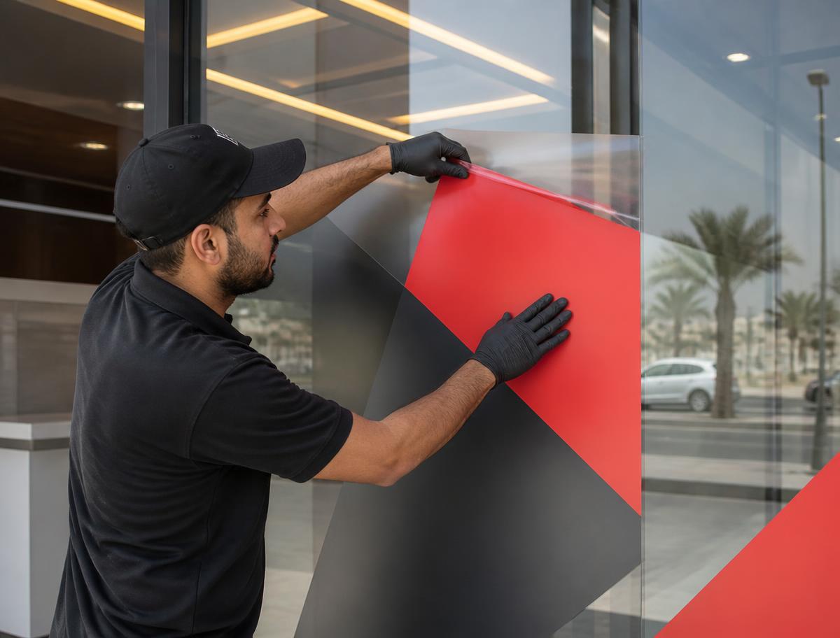 تنفيذ استيكرات واجهات باحترافية